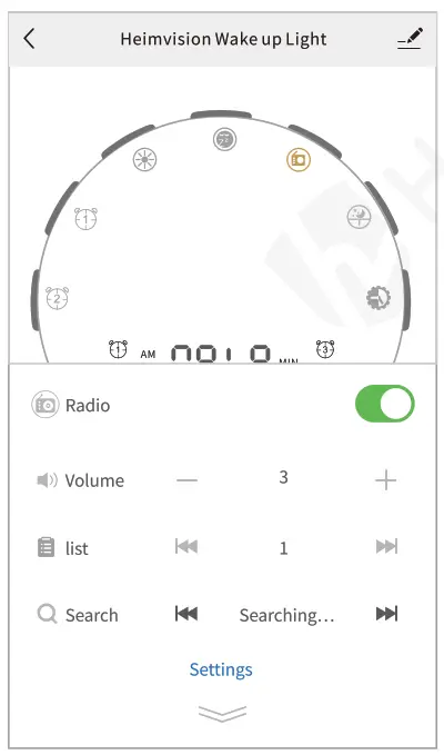 HeimVision Smart Wake-up Light - frequency