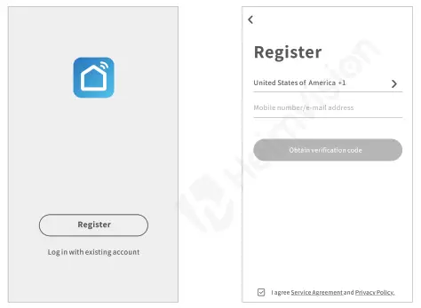 HeimVision Smart Wake-up Light - log in