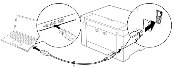 EPSON WF-7310 Series WorkForce Pro Wireless Wide-Format Printer - USB cable