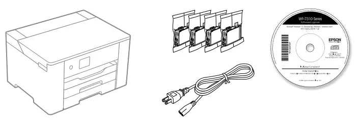 EPSON WF-7310 Series WorkForce Pro Wireless Wide-Format Printer - Unpack