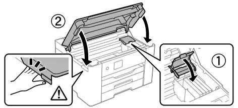 EPSON WF-7310 Series WorkForce Pro Wireless Wide-Format Printer - cartridge cover,