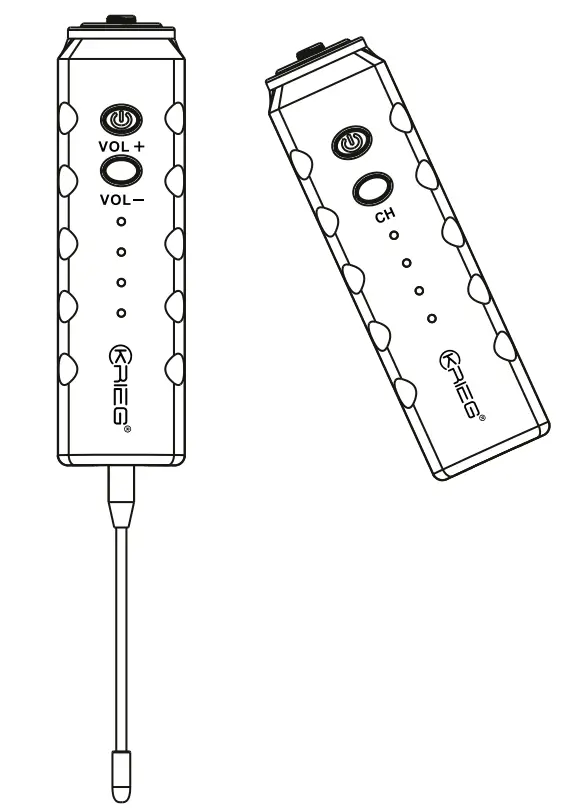 KRIEG KTR2 UHF Wireless Microphone System