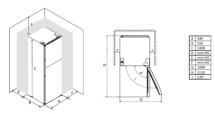 inventor DPC1430S Refrigerator Double Door-18