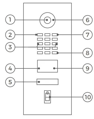 DoorBird D21x IP Video Door Station CALL BUTTONS 1