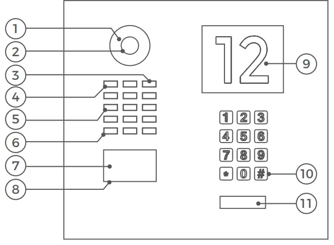 DoorBird D21x IP Video Door Station Front 3