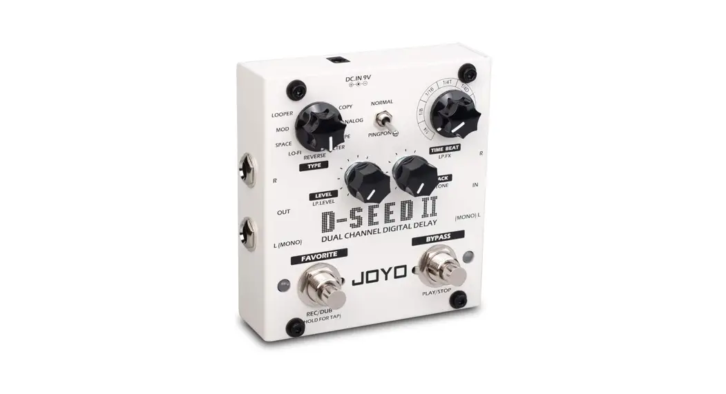 Joyo D-seed 2 Dual Channel Digital Delay With Looper Mode Owner's Manual