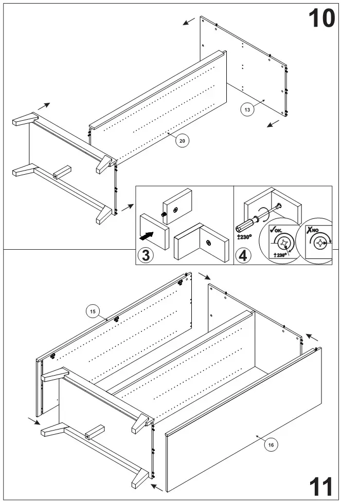 BOPITA Mila Wardrobe - Assembly 5