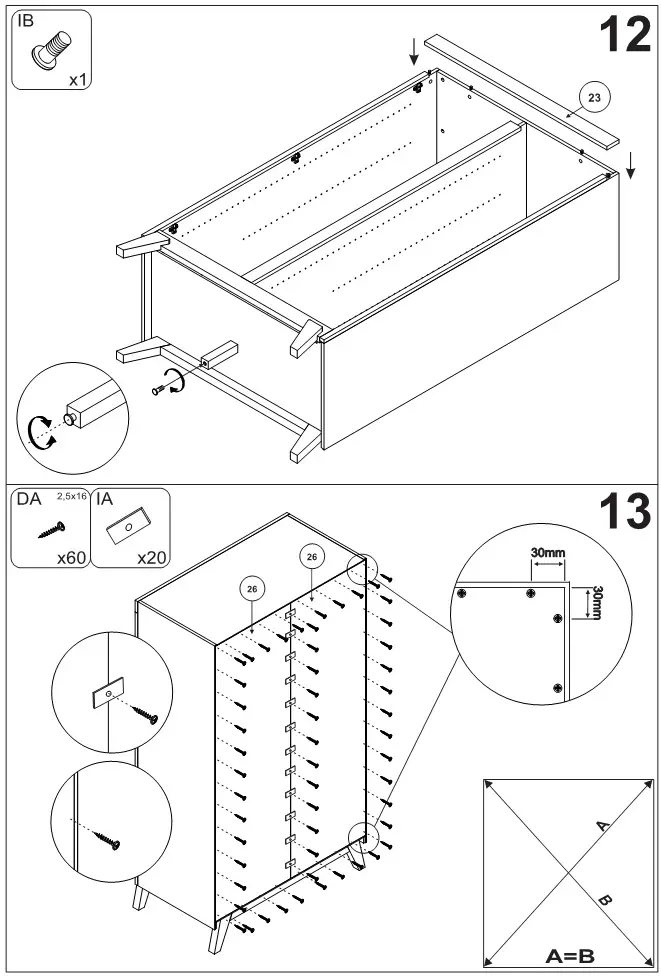 BOPITA Mila Wardrobe - Assembly 6