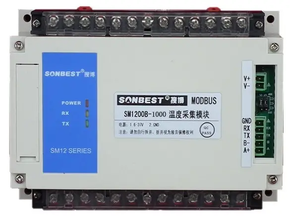 sonbus RS485 bus 1000 point DS18B20 temperature acquisition module