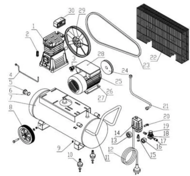 KIBANI BH65b-200 Air Compressor 15