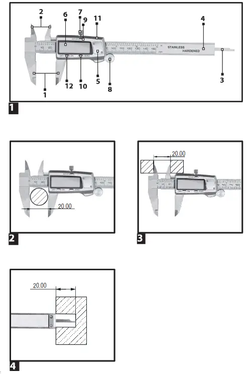 NEO TOOLS DIGITAL CALIPER 150MM - fig