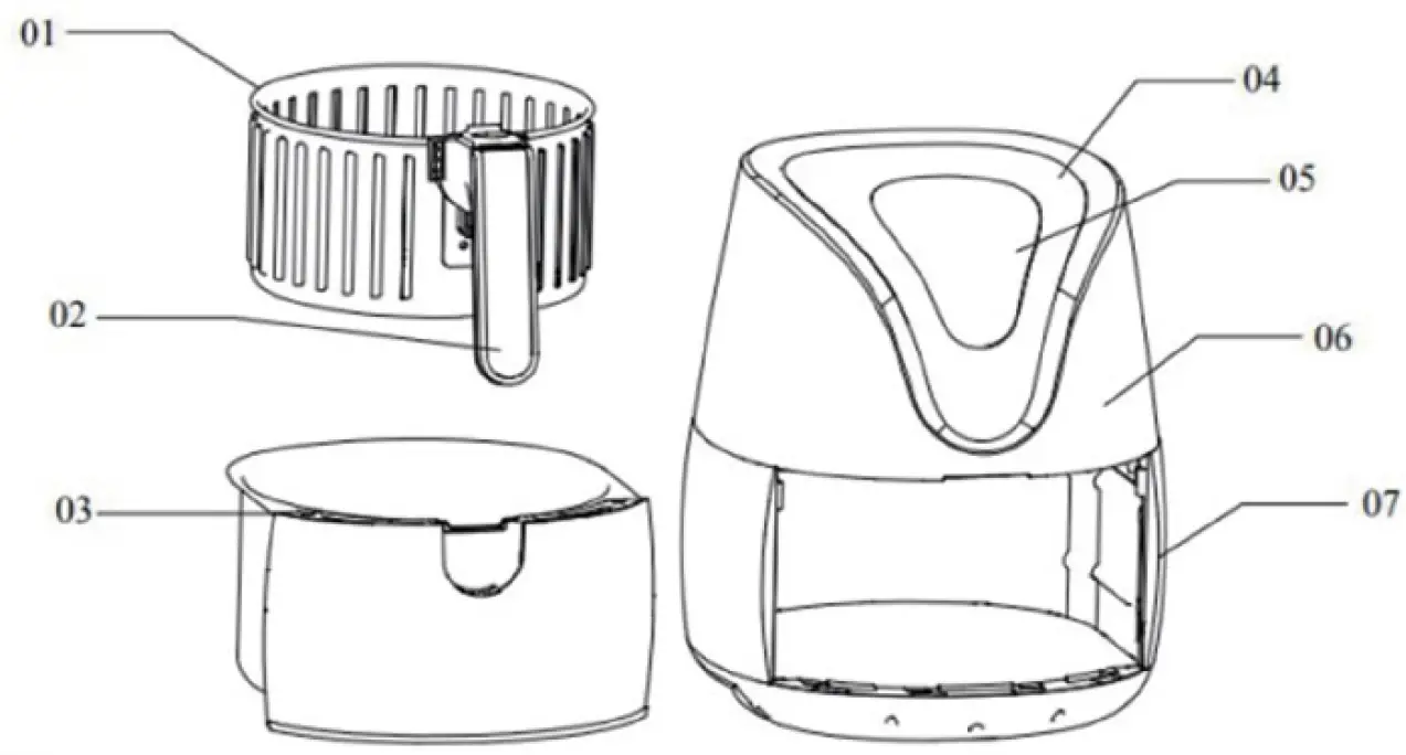 Remoska RE 21002 Multifunction hot air fryer 01
