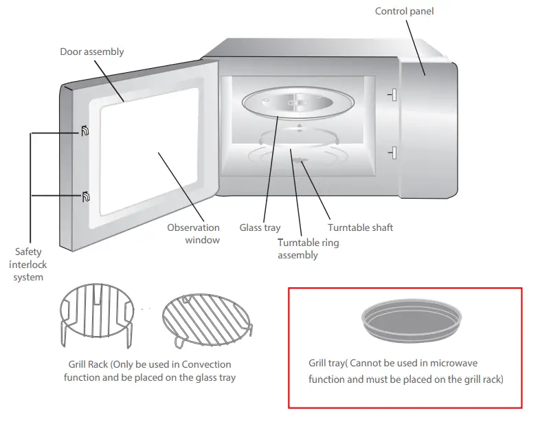 TOSHIBA ML-EC42PSS Microwave Oven - Accessories