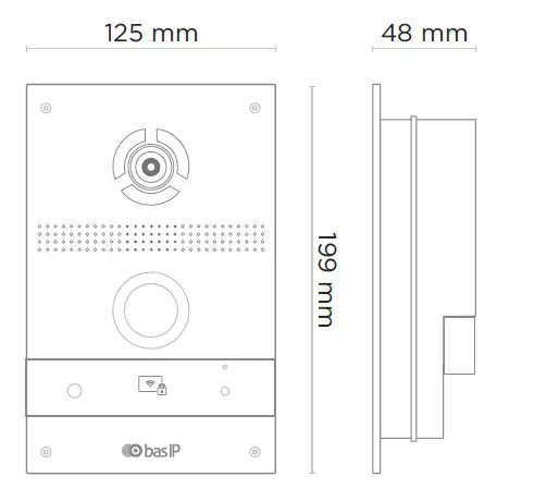 bas-IP AV-08FB Individual Entrance Panel fig 6