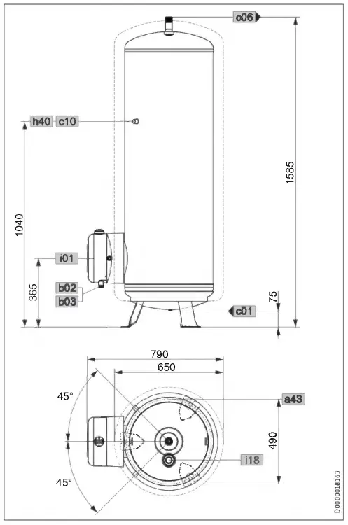 stiebel-eltron HSTP 200 Sealed unvented floor standing DHW fig 14