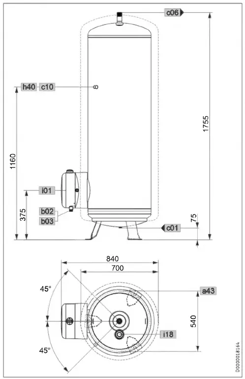stiebel-eltron HSTP 200 Sealed unvented floor standing DHW fig 15