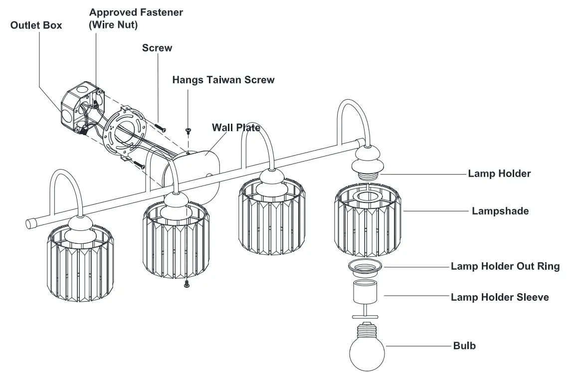 YOUKAIN-HDLP-XY1401ACGX 32-Inch-4-Light-Matte-Bath-Vanity-Light-3