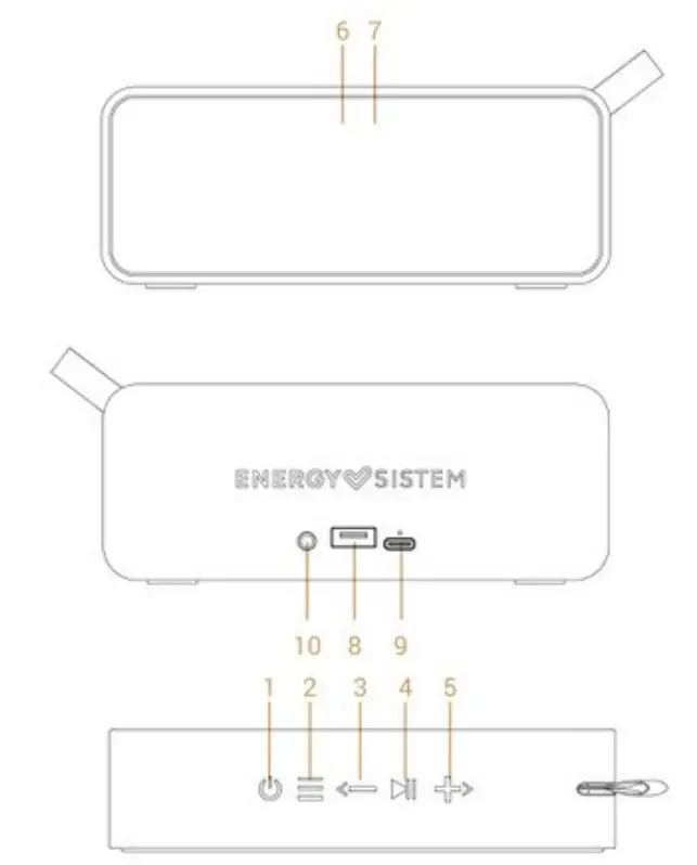 ENERGY SISTEM B08F5C5X11 Eco Beach Wood Sustainable Speaker - fig 1