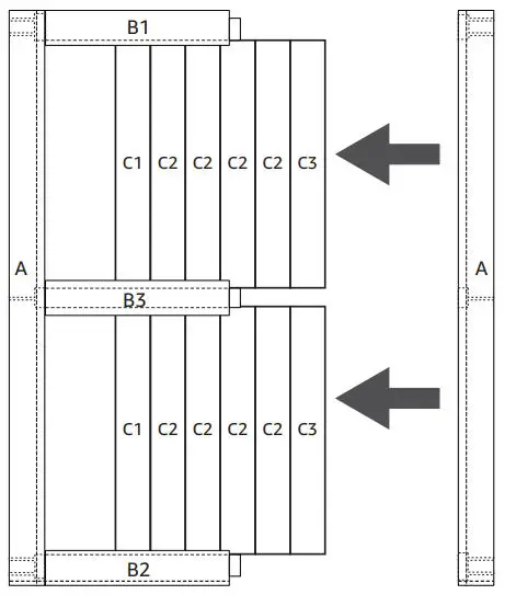 Smart Standard 36 x 84 K-Barn Door Installation - Assemble the left side slat