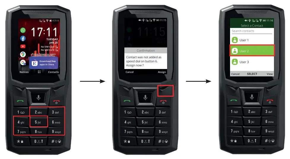CROSSCALL CORE S4 Mobile Phone - Call keys 3