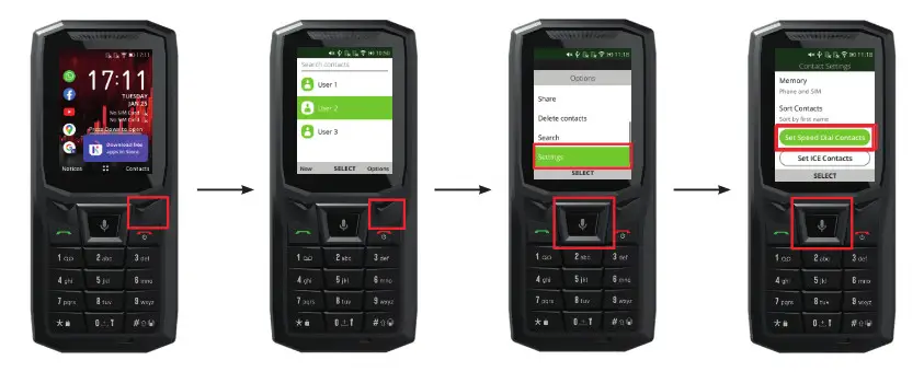 CROSSCALL CORE S4 Mobile Phone - Call keys 33