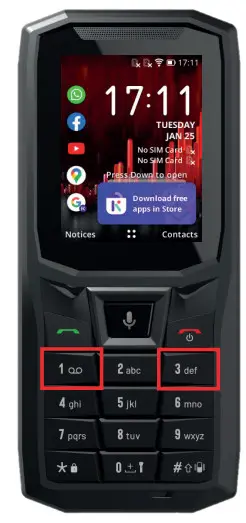 CROSSCALL CORE S4 Mobile Phone - Call keys 5