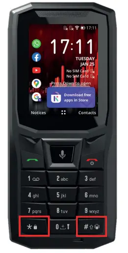CROSSCALL CORE S4 Mobile Phone - Call keys 6