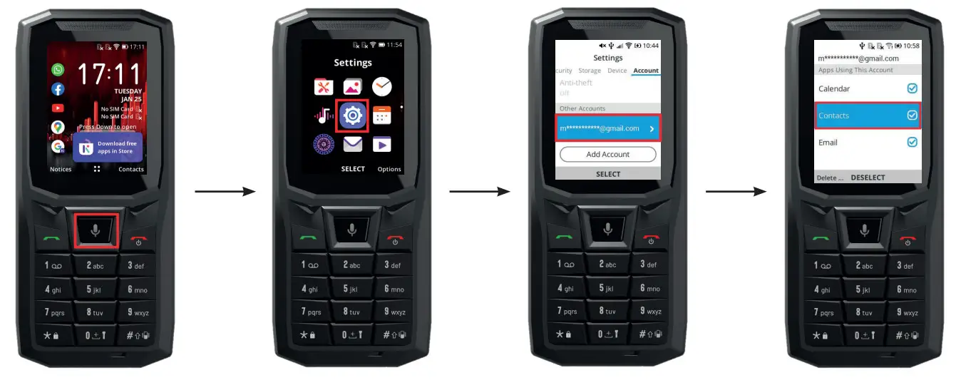 CROSSCALL CORE S4 Mobile Phone - Google account 1