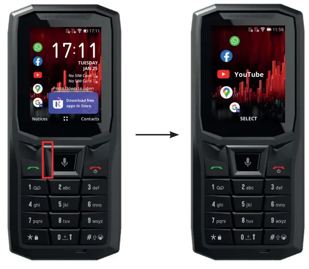 CROSSCALL CORE S4 Mobile Phone - Navigation pad 1