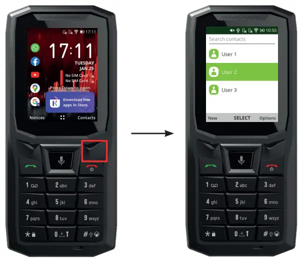 CROSSCALL CORE S4 Mobile Phone - Navigation pad 3