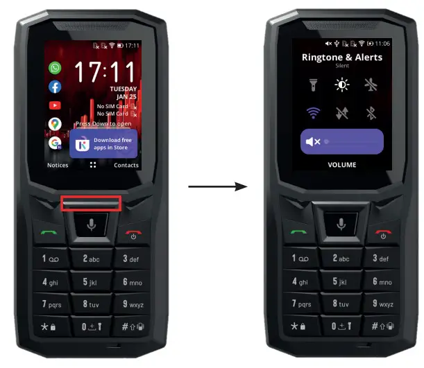 CROSSCALL CORE S4 Mobile Phone - Navigation pad