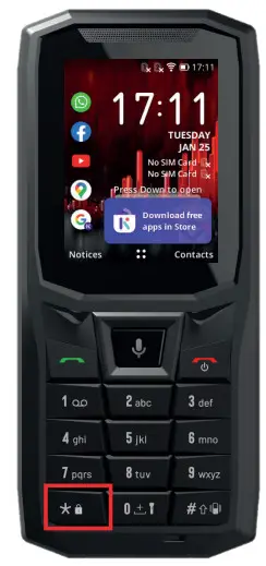 CROSSCALL CORE S4 Mobile Phone - The and keys