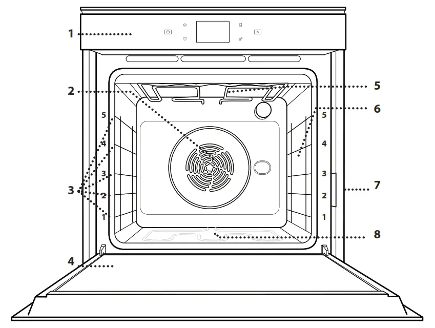 Whirlpool WOS52ES4MW Small Electric Built In Convection Oven