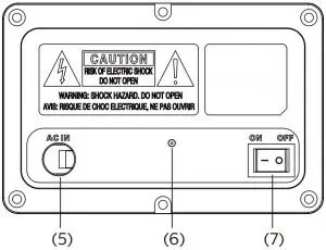 Subwoofer back panel