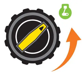 CHAMPION 201153 2500W Portable Inverter Generator User Guide - Turn the EZ Start Dial to the gasoline