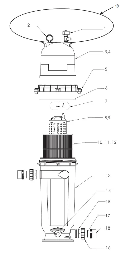 PENTAIR EC 160353 Clean and Clear RP Cartridge Filter