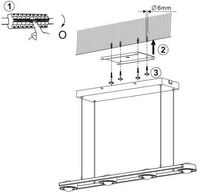 Q TIMBER Smart Light Bar Pendant Fixtures - FIG 3