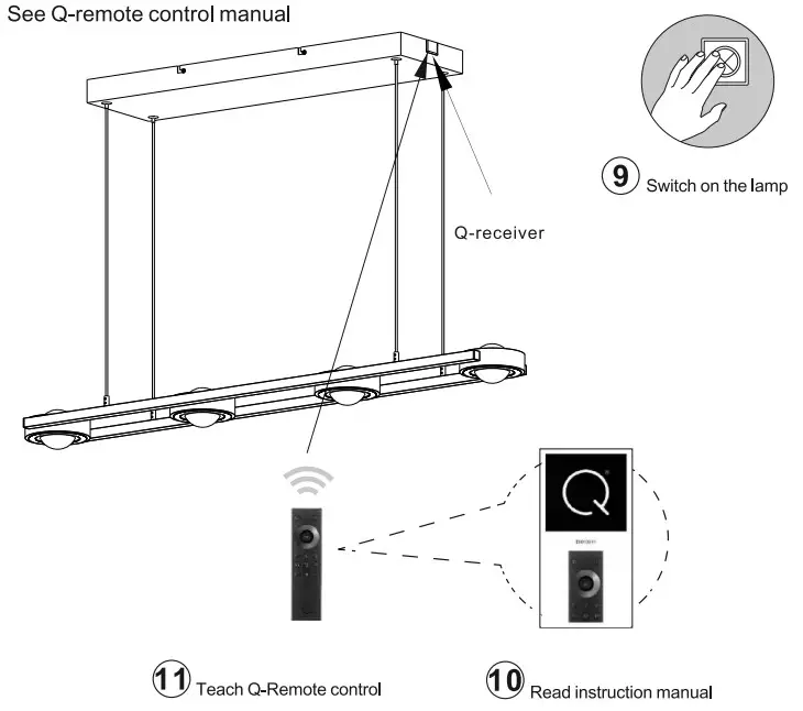 Q TIMBER Smart Light Bar Pendant Fixtures - FIG 5