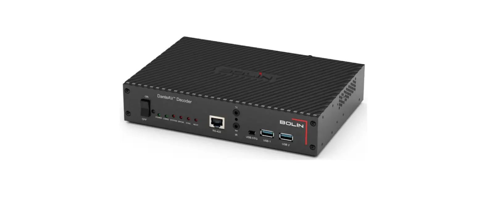 Bolin Technology D Series Dante Av Decoder User Manual