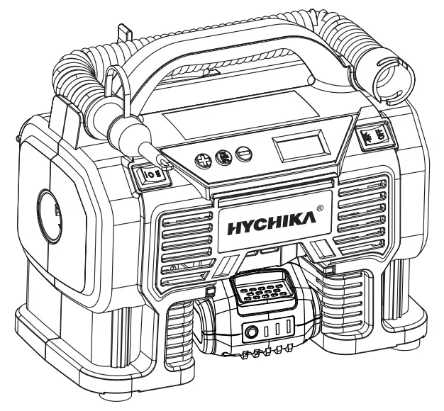 HYCHIKA IF1812A Air Compressor Tire Inflator 12V DC -