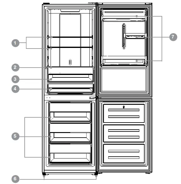AKAI-AK-323-BMB-323L-Bottom-Mount-Refrigerator-1