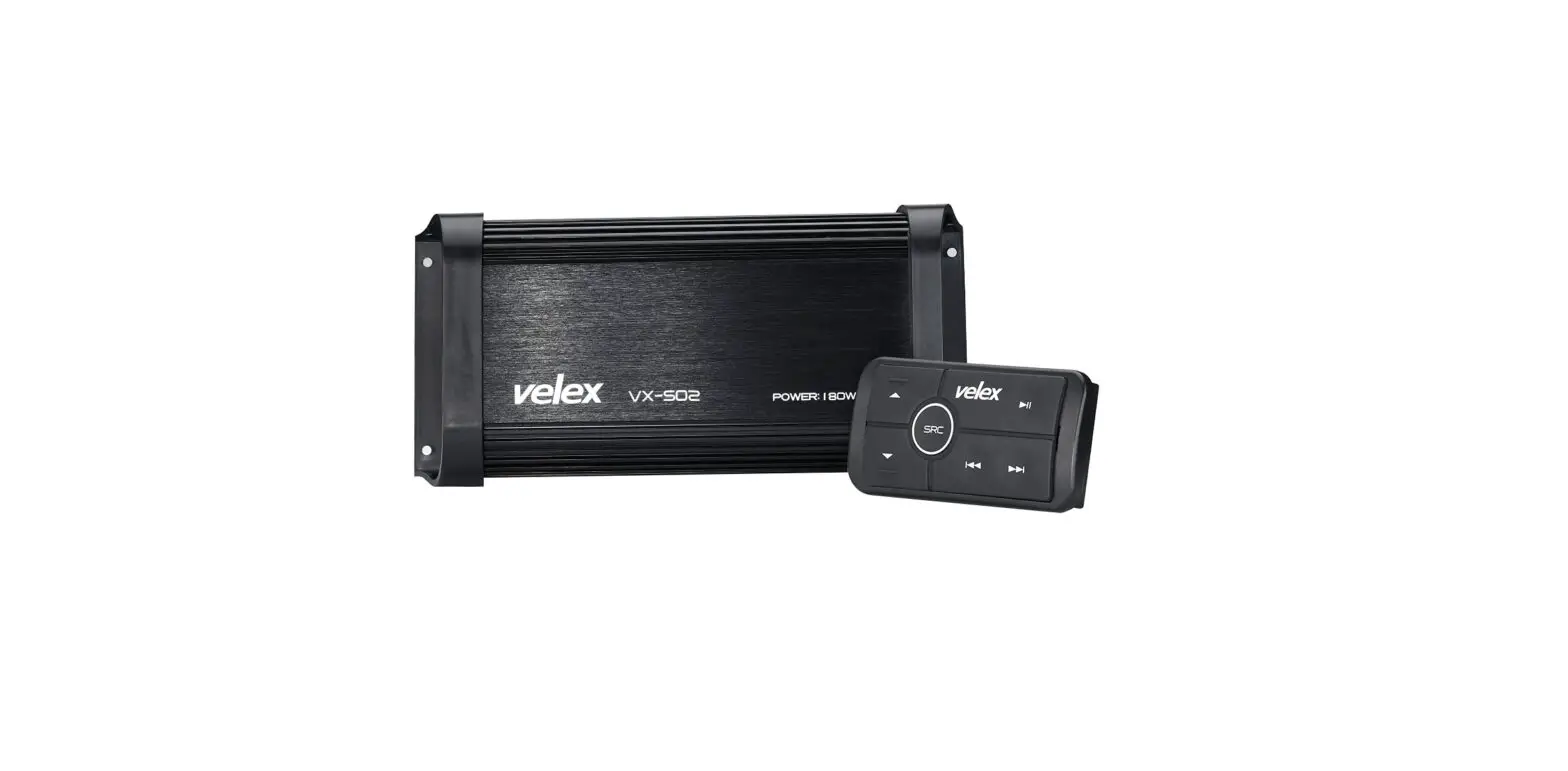 Velex Vx-502 Water Resistant Bluetooth Marine 4 Channel Class A/b Amplifier User Manual Velex Vx-502 Water Resistant Bluetooth Marine 4 Channel Class A/b Amplifier User Manual