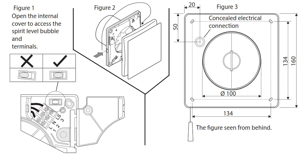Fresh Ventilation F100 TH Bathroom Fan - fig1