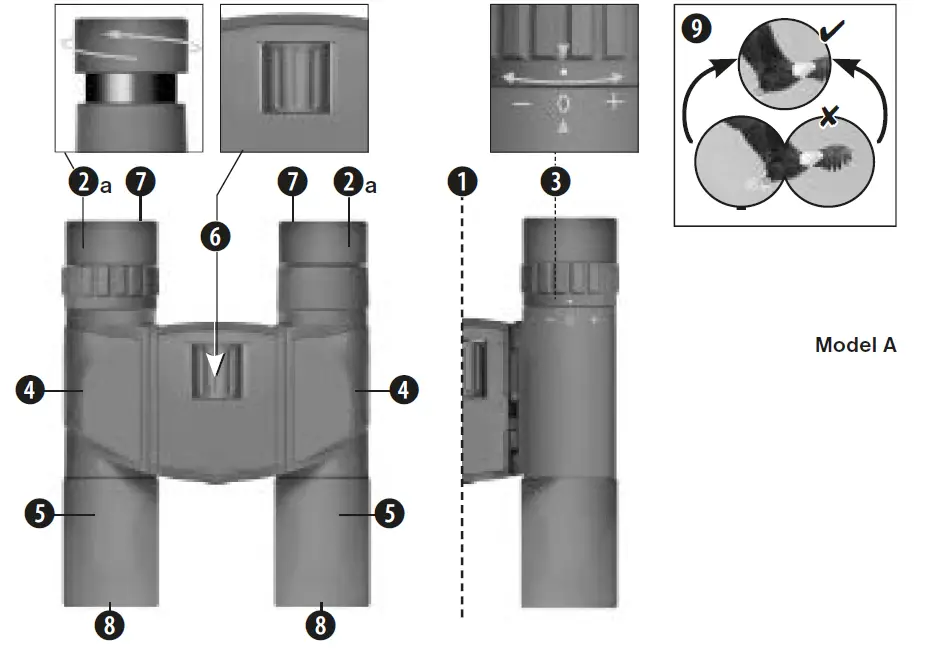 BRESSER 1210823 Travel 8x21 Prismen Binoculars 1