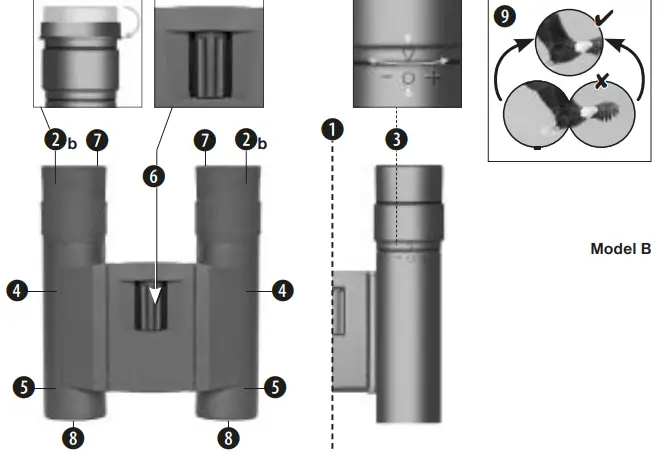 BRESSER 1210823 Travel 8x21 Prismen Binoculars 3