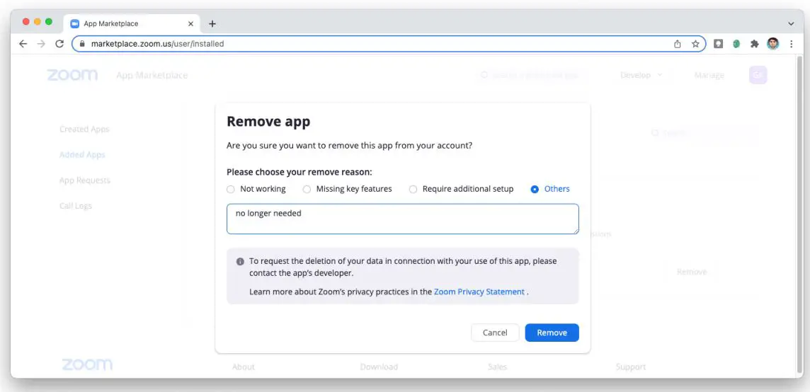 Apps WolfVision vSolution App User Guide - After confirming the request