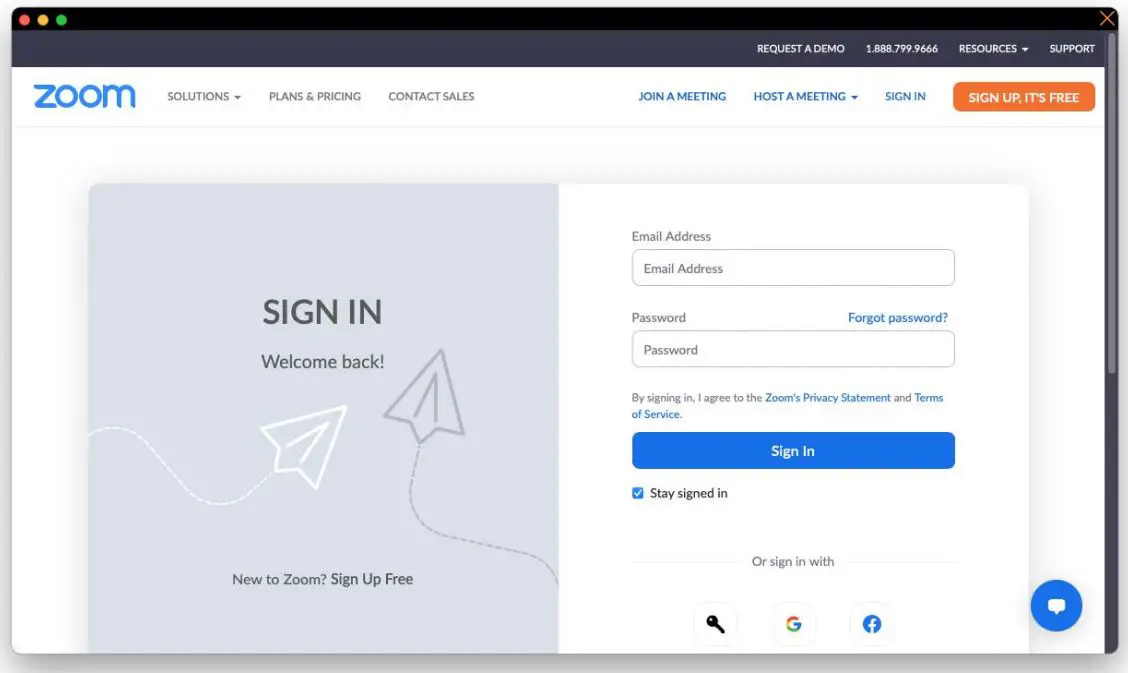 Apps WolfVision vSolution App User Guide - Enter your Zoom credentials e-mail and password or sign in via SSO