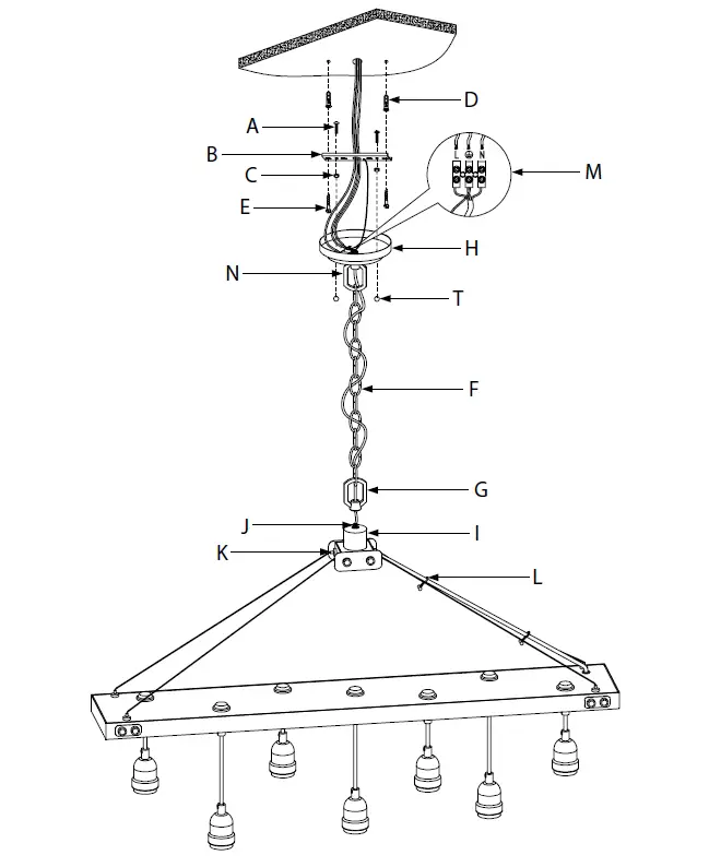 Westinghouse 61164 Elway Seven-Light 1