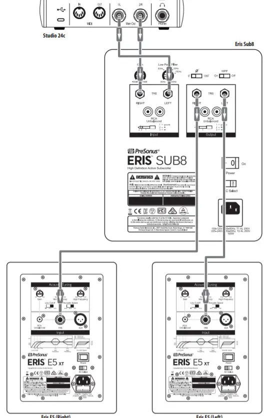 PreSonus Eris Sub8 8 inch Studio - Audio