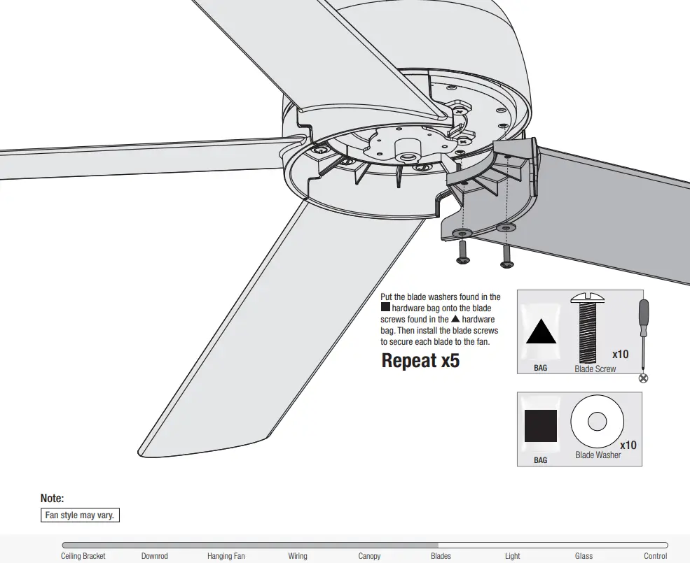 Installing the Blades